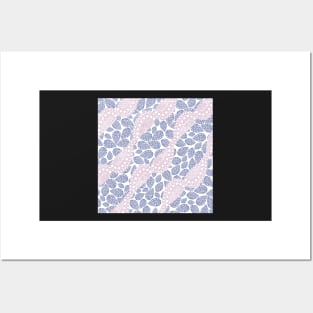 Wavy Paisley Polka Dots | Violet n’ Lavender Digital Illustration Posters and Art